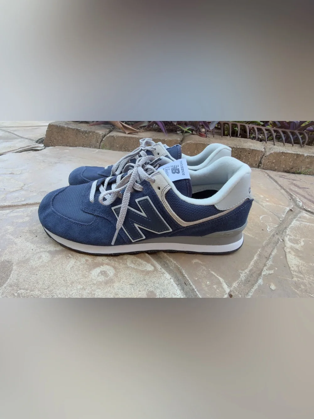 New Balance 574 Classic Navy Suede Sneakers‎ Men’s 11.5 ML574EVN”